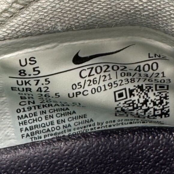 Nike Air Zoom GT Run Midnight Navy - Picture 9 of 10